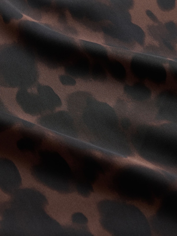 Gap Brown Leopard Print Satin Mini Dress - Image 5 of 5