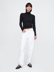 Gap Black Featherweight Turtle Neck Long Sleeve Top - Image 3 of 4