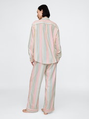 Gap White Stripe Long Sleeve Pyjamas - Image 2 of 5