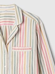 Gap White Stripe Long Sleeve Pyjamas - Image 4 of 5