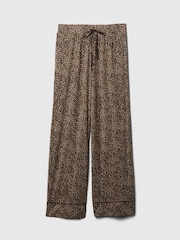 Gap Brown Leopard Print Modal Pyjama Bottoms - Image 3 of 4