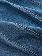 Gap Blue Barrel-Sleeve Denim Mini Shirt Dress - Image 7 of 8