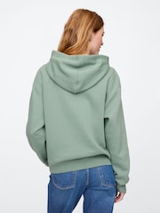 Gap Green Logo Zip Through Hoodie - Image 2 of 5