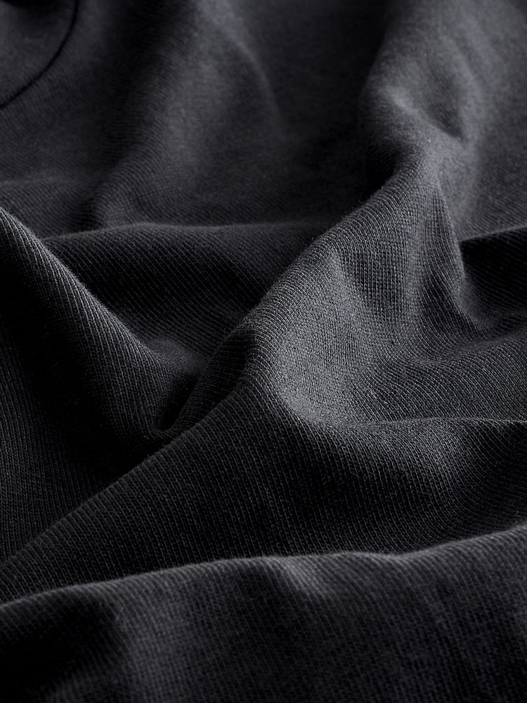 Gap Black Long Sleeve Heavyweight Jersey Turtleneck Top - Image 4 of 4