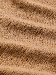 Gap Beige CashSoft Mock Neck Ribbed Knit Jumper - Image 5 of 5