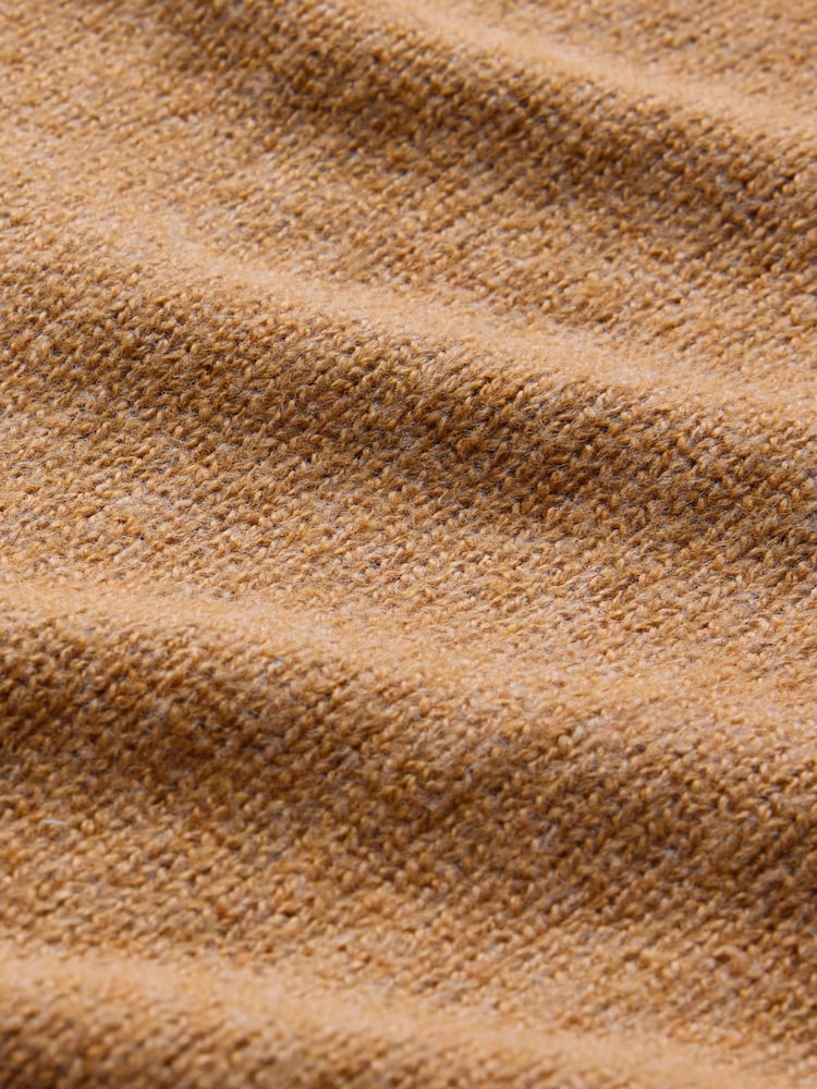 Gap Beige CashSoft Mock Neck Ribbed Knit Jumper - Image 5 of 5