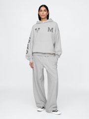 Серый - Худи свободного кроя с логотипом Gap Disney - Image 3 of 6