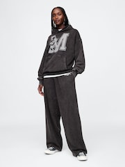 Gap Black Mickey Mouse Disney Oversized Logo Hoodie - Image 3 of 8