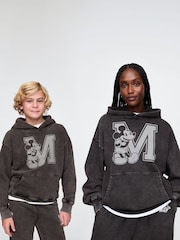 Gap Black Mickey Mouse Disney Oversized Logo Hoodie - Image 6 of 8