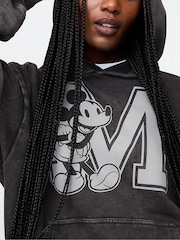 Gap Black Mickey Mouse Disney Oversized Logo Hoodie - Image 7 of 8