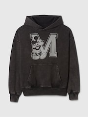 Gap Black Mickey Mouse Disney Oversized Logo Hoodie - Image 8 of 8