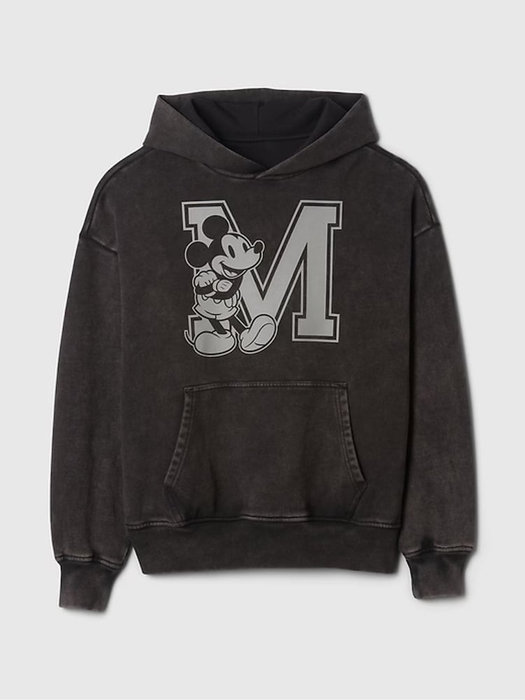 Gap Black Mickey Mouse Disney Oversized Logo Hoodie - Image 8 of 8