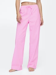 Rayas rosas - Pantalones de pijama de popelina de algodón de Gap - Imagen 3 de 4