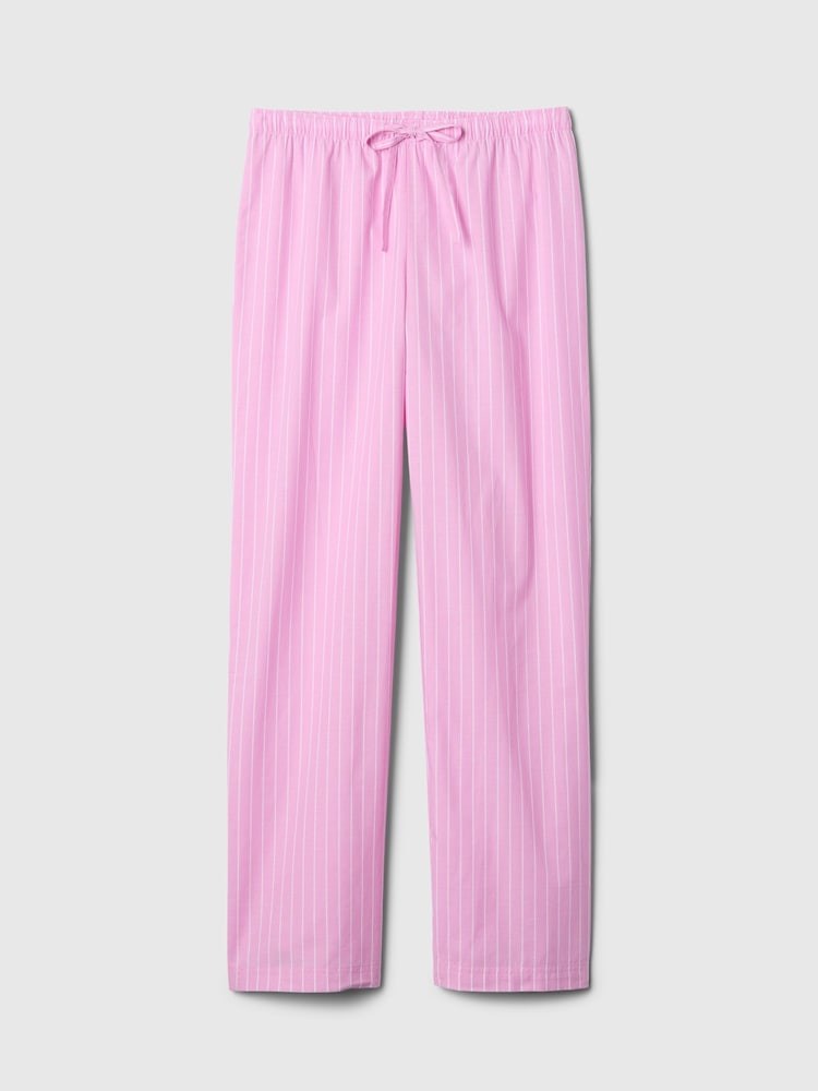Rayas rosas - Pantalones de pijama de popelina de algodón de Gap - Imagen 4 de 4