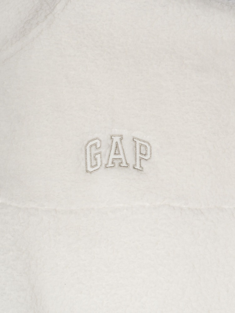 Gap White Half Snap Sherpa Fleece - Image 3 of 3