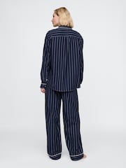 Gap Navy Blue Stripe Long Sleeve Pyjamas - Image 2 of 3
