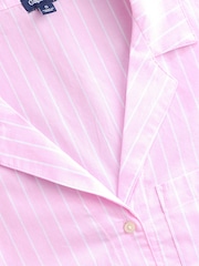 Gap Pink Stripe Cotton Short Sleeve Pyjama Top - Image 3 of 4