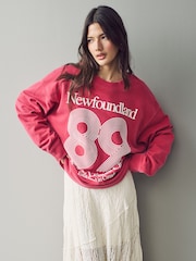 Washed Red Sweatshirt - Image 1 of 5