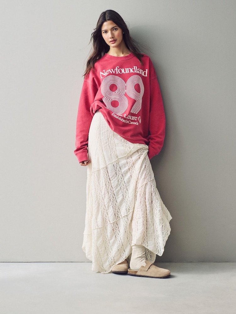 Washed Red Sweatshirt - Image 2 of 5