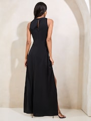 Lipsy – Maxikleid mit Applikation, Blumenbesatz und ausgestellter Passform - Bild 4 von 4