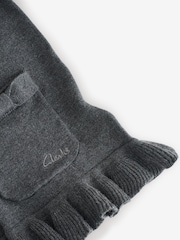 Clarks Grey Girls Bow Knitted School Cardigans 2 Pack - Image 9 of 9