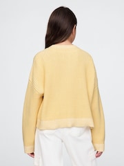Gap Butter Yellow Boxy Crew Neck Jumper (4-13yrs) - Image 2 of 5