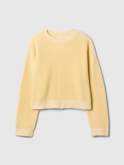 Gap Butter Yellow Boxy Crew Neck Jumper (4-13yrs) - Image 4 of 5