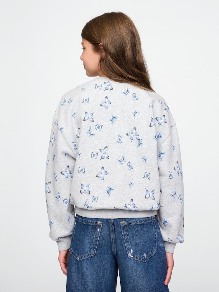 Gap Grey Vintage Dolman Sweatshirt (4-13yrs) - Image 2 of 6 Gap Grey Vintage Dolman Sweatshirt (4-13yrs) - Image 2 of 6