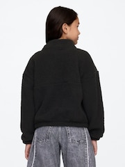 Gap Black Quarter-Snap Sherpa Fleece (4-13yrs) - Image 2 of 4