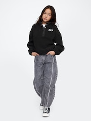 Gap Black Quarter-Snap Sherpa Fleece (4-13yrs) - Image 3 of 4