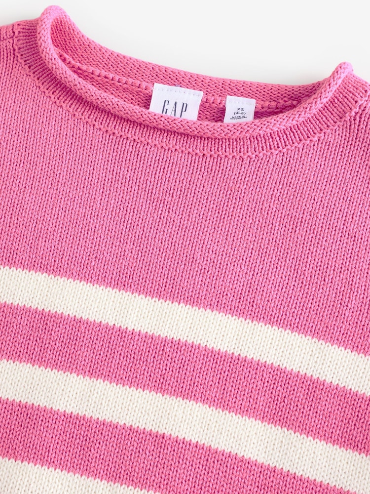 Gap Pink Stripe Knit Jumper (4-13yrs) - Image 4 of 4