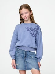 Sudadera vintage suave con mangas dolman de Gap (4-13 años) - Imagen 1 de 5