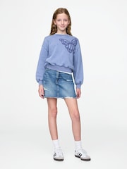 Sudadera vintage suave con mangas dolman de Gap (4-13 años) - Imagen 3 de 5
