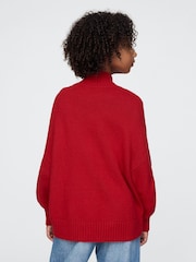 Gap Red CashSoft Oversized Mock Neck Jumper (4-13yrs) - Image 2 of 5