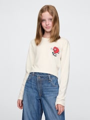 Gap Cream Graphic T-Shirt (4-13yrs) - Image 1 of 4