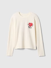 Gap Cream Graphic T-Shirt (4-13yrs) - Image 3 of 4