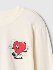 Gap Cream Graphic T-Shirt (4-13yrs) - Image 4 of 4