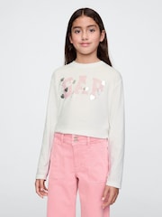 Gap White Heart Logo T-Shirt (4-13yrs) - Image 1 of 4