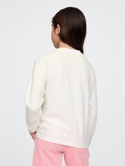 Gap White Heart Logo T-Shirt (4-13yrs) - Image 2 of 4