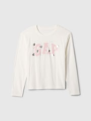 Gap White Heart Logo T-Shirt (4-13yrs) - Image 4 of 4