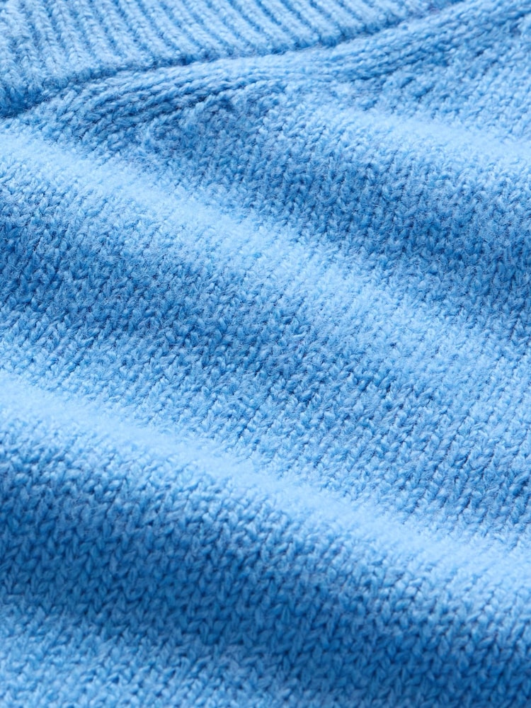 Gap Blue CashSoft Oversized V-Neck Jumper - Image 6 of 6