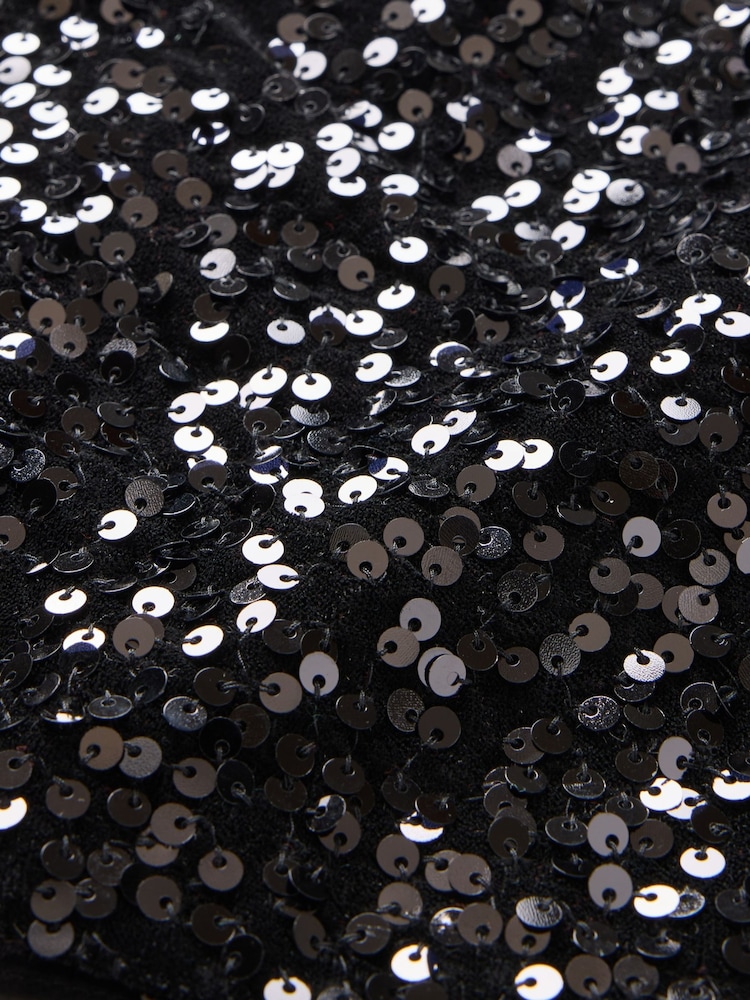 Gap Black Sequin Velvet Mini Skirt (5-13yrs) - Image 4 of 4