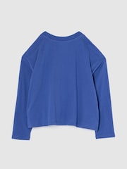 Gap Blue Dua Lipa Oversized Boxy T-Shirt (4-13yrs) - Image 2 of 3