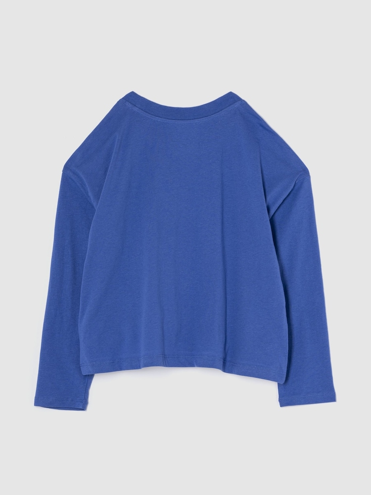 Gap Blue Dua Lipa Oversized Boxy T-Shirt (4-13yrs) - Image 2 of 3