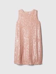 Gap Pink Sequin Shift Dress (4-13yrs) - Image 3 of 4