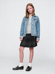 Gap Grey & Black Logo Oversized Vintage Soft Jumper Dress (4-13yrs) - Image 3 of 4