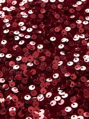 Gap Red Sequin Velvet Mini Skirt (5-13yrs) - Image 4 of 4