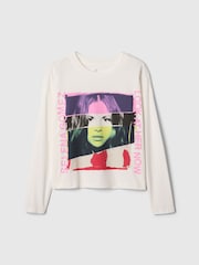 Gap White Selena Gomez Oversized Boxy T-Shirt (4-13yrs) - Image 4 of 5