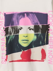 Gap White Selena Gomez Oversized Boxy T-Shirt (4-13yrs) - Image 5 of 5