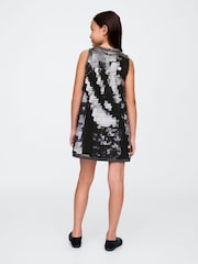 Gap Silver Sequin Shift Dress (4-13yrs) - Image 2 of 4